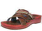 Indigo by Clarks - Mimosa (Earth with Red Leather) - Women's,Indigo by Clarks,Women's:Women's Casual:Casual Sandals:Casual Sandals - Slides/Mules