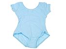 Capezio Kids - Short Sleeve Leotard (Light Blue Nylon) - Kids,Capezio Kids,Kids:Kids' Apparel:Kids' Dance Apparel:Kids' Leotard