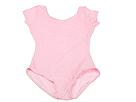 Capezio Kids - Short Sleeve Leotard (Pink Nylon) - Kids,Capezio Kids,Kids:Kids' Apparel:Kids' Dance Apparel:Kids' Leotard