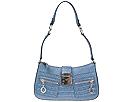 Guess Handbags - Jungle Croc Top Zip (Blue) - Juniors,Guess Handbags,Juniors:Junior Women's Handbags:Shoulder