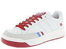Skechers - Madcaps (White Leather/Red Trim) - Women's,Skechers,Women's:Women's Athletic:Athletic
