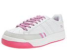 Skechers - Madcaps (White Leather/Pink Trim) - Women's,Skechers,Women's:Women's Athletic:Athletic