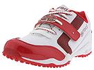 Rhino Red by Marc Ecko Kids - Cameo - Pendant Checkered Buckle Overlay (Youth) (White Leather/Red Durapatent Trim) - Kids,Rhino Red by Marc Ecko Kids,Kids:Girls Collection:Youth Girls Collection:Youth Girls Athletic:Athletic - Running