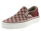 Buy discounted Vans Kids - Classic Slip On (Youth) (Red Mahogany/Zinc Checkerboard) - Kids online.