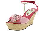 Transport London - 2542-9B (Pink Linen/Dark Pink Leather) - Women's,Transport London,Women's:Women's Casual:Casual Sandals:Casual Sandals - Wedges