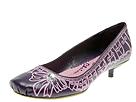 Irregular Choice - 2733-3B (Dark Purple Leather/Pink Print) - Women's,Irregular Choice,Women's:Women's Dress:Dress Shoes:Dress Shoes - Low Heel