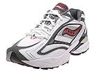 Saucony - 3D Grid Regulate (White/Grey/Red) - Men's,Saucony,Men's:Men's Athletic:Running Performance:Running - General