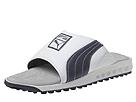 PUMA - EZ Slider (White/New Navy) - Men's,PUMA,Men's:Men's Casual:Casual Sandals:Casual Sandals - Slides