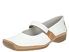 Gabor - 04203 (White Leather/Tan Leather Trim) - Women's,Gabor,Women's:Women's Casual:Casual Flats:Casual Flats - Mary-Janes