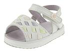 Buy discounted Designer's Touch Kids - 4086DTS (Infant) (White Leather/Pastel Woven Trim) - Kids online.