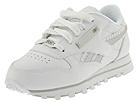 Buy discounted Reebok Kids - Classic Leather Rhinestone (Children/Youth) (White/Silver) - Kids online.
