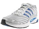 adidas Running - Revolver (White/Slate Blue/Metallic Silver) - Men's,adidas Running,Men's:Men's Athletic:Running Performance:Running - General