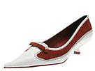 Schutz - 922003 (Ice (Gelo) Leather/ Red (Granada) Suede) - Women's,Schutz,Women's:Women's Dress:Dress Shoes:Dress Shoes - Ornamented