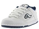 Adio - Viva by Bam (White/Navy Action Leather) - Men's,Adio,Men's:Men's Athletic:Skate Shoes