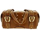 MAXX New York Handbags Rugged Studs Flap Satchel