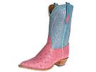 Tony Lama - 1237-L (Indian Pink Full Quill Ostrich/Turquoise) - Women's,Tony Lama,Women's:Women's Casual:Casual Boots:Casual Boots - Pull-On