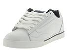 Vans - No Skool (White/Navy Full Grain Leather) - Men's,Vans,Men's:Men's Athletic:Skate Shoes