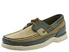 Rockport - Windward (Light Buck/Dark Breen/Navy) - Men's,Rockport,Men's:Men's Casual:Boat Shoes:Boat Shoes - Leather