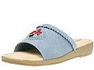 Minnetonka - New Thunderbird Slide (Powder Blue Suede Leather) - Women's,Minnetonka,Women's:Women's Casual:Casual Sandals:Casual Sandals - Slides/Mules