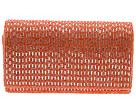 Inge Christopher Handbags - Pastel Pinstripe Clutch (Coral) - Accessories,Inge Christopher Handbags,Accessories:Handbags:Clutch