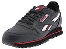 Buy discounted Reebok Classics - Classic Leather Swirl Ripple (Black/Silver/Red) - Men's online.