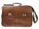Johnston & Murphy Accessories - Flap Computer Brief (Mahogany-Burnished) - Accessories