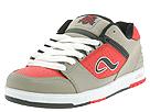 Adio - Montoya V.4 (Grey/Red Grainy Leather) - Men's,Adio,Men's:Men's Athletic:Skate Shoes