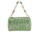 Whiting & Davis Handbags - Satin Mesh w/Multi-Color Pearls Top Zip (Green) - Accessories,Whiting & Davis Handbags,Accessories:Handbags:Satchel