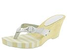 Somethin' Else by Skechers - Dynamites (White Leather/Multi Trim) - Women's,Somethin' Else by Skechers,Women's:Women's Casual:Casual Sandals:Casual Sandals - Wedges