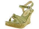 Somethin' Else by Skechers - Diggers (Green Synthetic Leather/Natural Trim) - Women's,Somethin' Else by Skechers,Women's:Women's Dress:Dress Sandals:Dress Sandals - Strappy