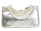 Inge Christopher Handbags - Pearls on Metallic Leather (Silver) - Accessories,Inge Christopher Handbags,Accessories:Handbags:Satchel