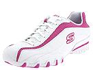 Skechers - Bikers - High Road (White Leather/Pink Trim) - Women's,Skechers,Women's:Women's Casual:Oxfords:Oxfords - Fashion