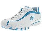 Buy discounted Skechers - Bikers - High Road (White Leather/Turquoise Trim) - Women's online.