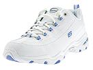Buy discounted Skechers - Premiere - Debut (White Leather/Blue Trim) - Women's online.