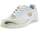 Buy discounted Rhino Red by Marc Ecko - Tustin - Delia (White Leather/Gold Metallic Trim) - Women's online.