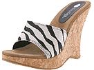 Two Lips - Olette (Black/White Zebra) - Women's,Two Lips,Women's:Women's Casual:Casual Sandals:Casual Sandals - Slides/Mules