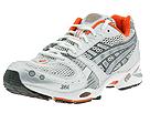 Asics - Gel-Nimbus VII (White/Liquid Silver/Orange Crush) - Men's,Asics,Men's:Men's Athletic:Running Performance:Running - General