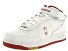 Reebok Classics - NBA Downtime Mid (White/Burgundy/Gold) - Men's,Reebok Classics,Men's:Men's Athletic:Crosstraining