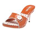 NaNa - Kaila (Orange Patent Leather W/ White Piping) - Women's,NaNa,Women's:Women's Dress:Dress Sandals:Dress Sandals - Backless