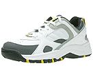 Buy discounted Stride Rite - X-Calibur Lace (Youth) (White/Silver/Yellow Leather) - Kids online.