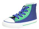 Buy discounted Converse Kids - Chuck Taylor All Star Nylon Hi (Infant/Children) (Royal Blue/Green) - Kids online.