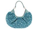 Made on Earth for David & Scotti Handbags - Wild Rose Crescent Hobo (Light Blue) - Accessories