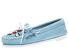 Minnetonka - Thunderbird (Light Blue Suede) - Women's,Minnetonka,Women's:Women's Casual:Slippers:Slippers - Moccasins