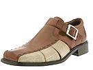 Stacy Adams - Sampson (Cognac Buffalo With Natural Linen) - Men's,Stacy Adams,Men's:Men's Dress:Dress Sandals