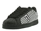 Draven - Duane Peters - Disaster Stripes (Black/White) - Men's,Draven,Men's:Men's Athletic:Skate Shoes