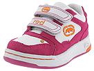 Rhino Red by Marc Ecko Kids - Hoover - Hope Double Strap (Children) (Pink Suede/White Leather/Yellow Trim) - Kids,Rhino Red by Marc Ecko Kids,Kids:Girls Collection:Children Girls Collection:Children Girls Athletic:Athletic - Hook and Loop