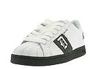 Draven - Duane Peters - Disaster Leather (White/Black) - Men's,Draven,Men's:Men's Athletic:Skate Shoes