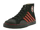 Draven - Duane Peters Hi Top 4-Stripes (Black/Red) - Men's,Draven,Men's:Men's Athletic:Skate Shoes