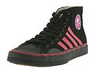 Draven - Duane Peters Hi Top 4-Stripes (Black/Pink) - Men's,Draven,Men's:Men's Athletic:Skate Shoes