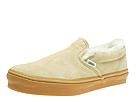 Vans - Classic Slip-On Lx - Fleece (Cane/Tan/Regular Gum) - Men's,Vans,Men's:Men's Athletic:Skate Shoes